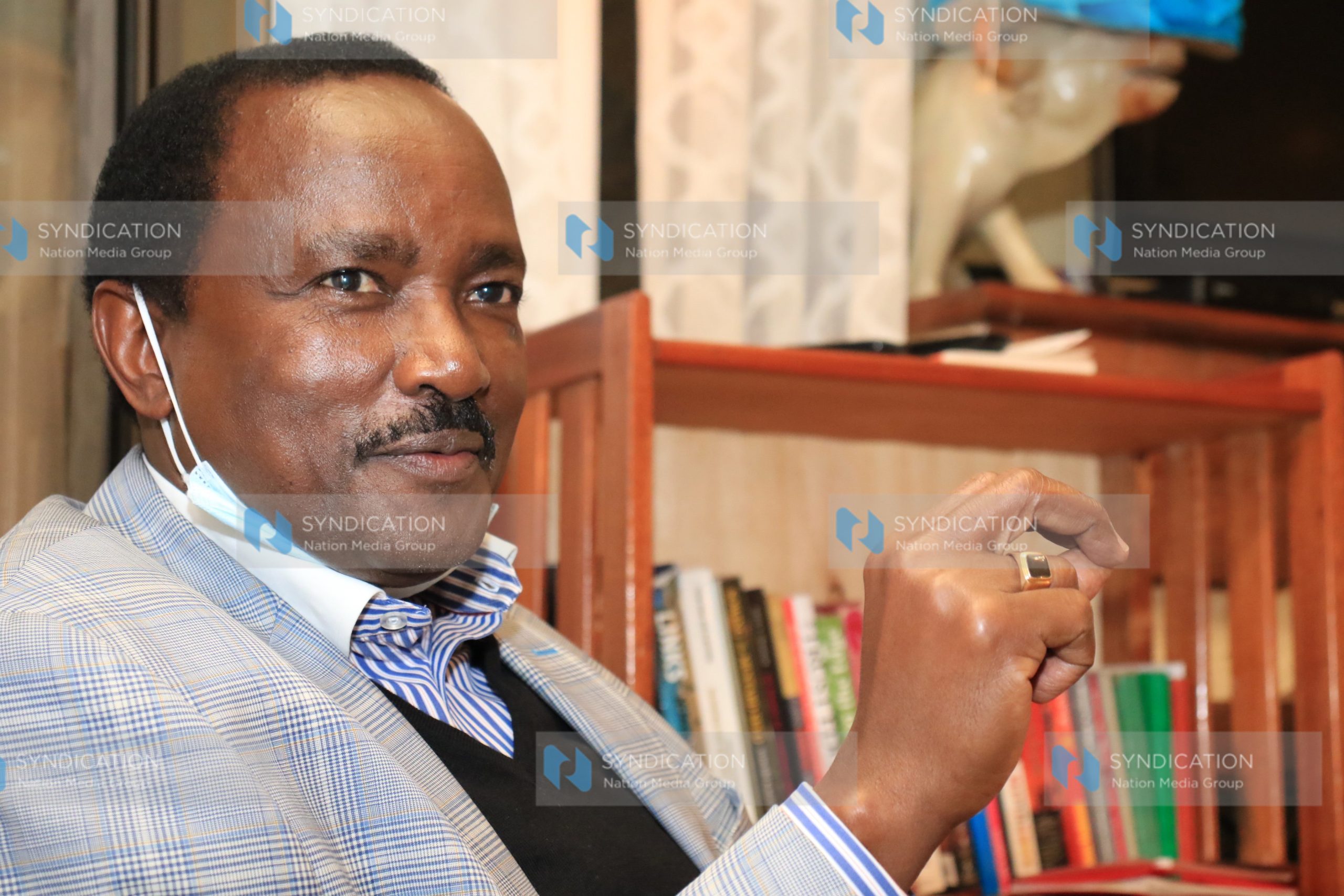 Kalonzo Musyoka during interview