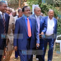 Wiper leader Kalonzo Musyoka is welcomed by his supporters