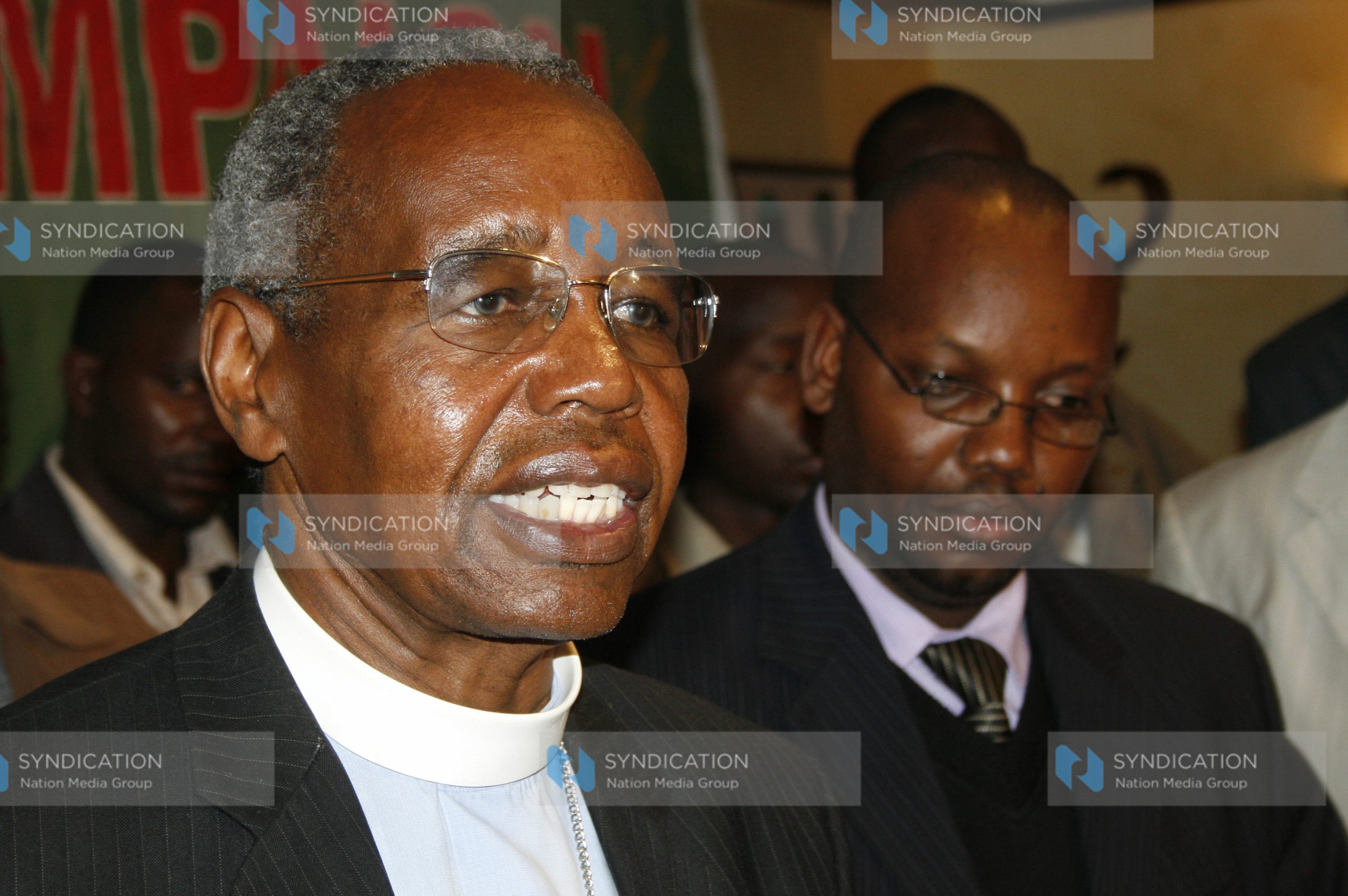 CLARION address members of the media at Serena Hotel