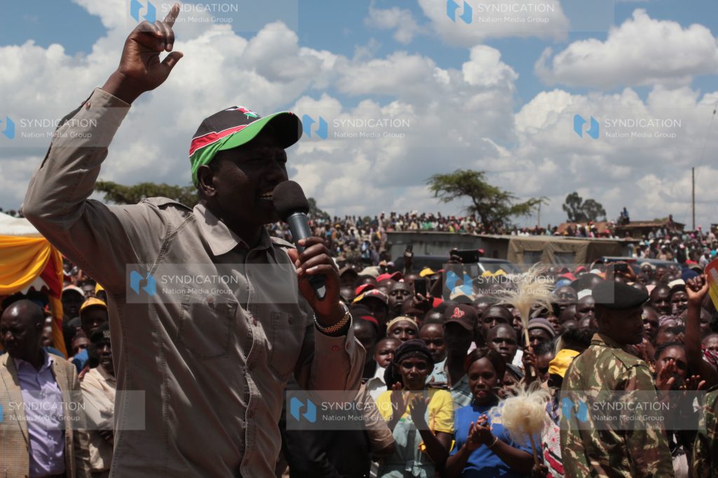 Deputy President William Ruto campaigns for Jubilee candidate