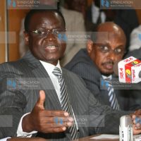 Kiraitu Murungi flanked with Energy assistant minister Maalim Mohamed
