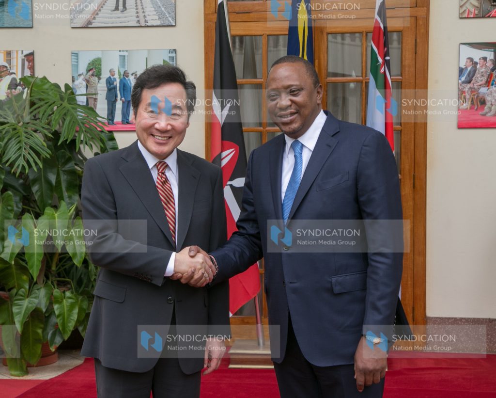 President Uhuru Kenyatta holds talks with South Korean Prime Minister