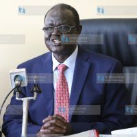 Meru Governor Kiraitu Murungi address journalists