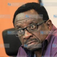Senator James Orengo addresses the media