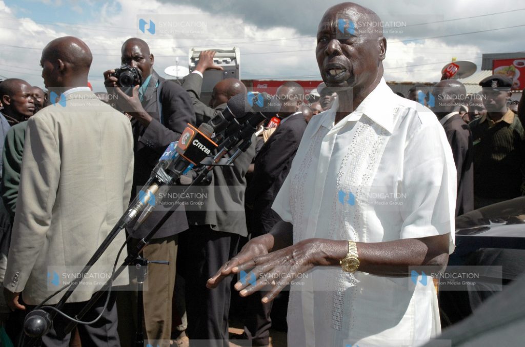 Retired President Daniel arap Moi campaigns in Molo and Kuresoi districts