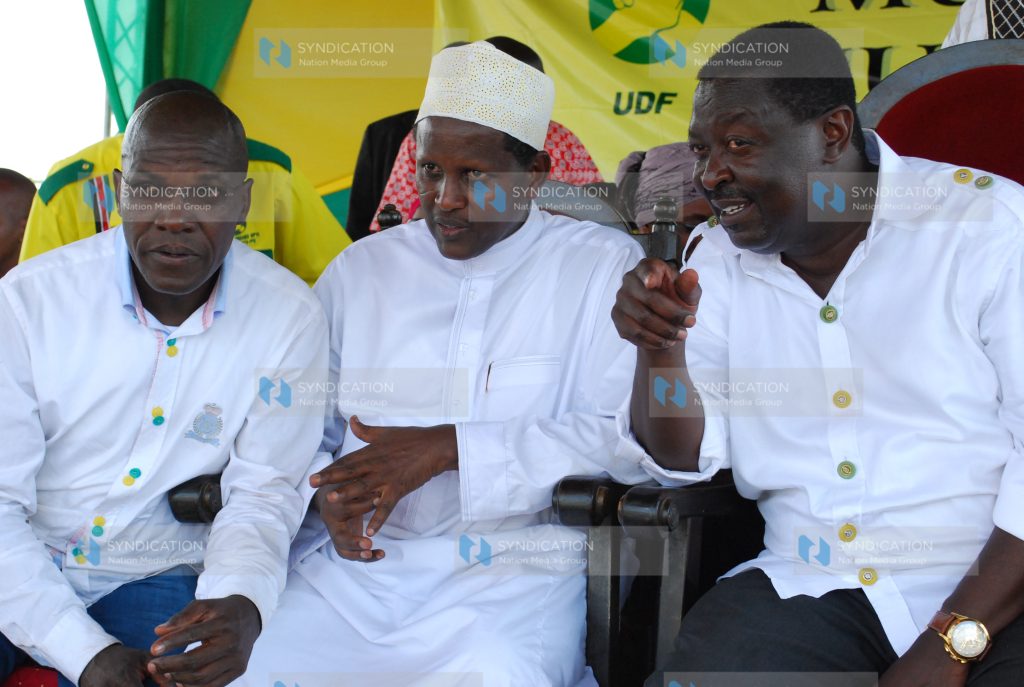 UDF presidential candidate confers with party chairman Mr.Osman Hassan