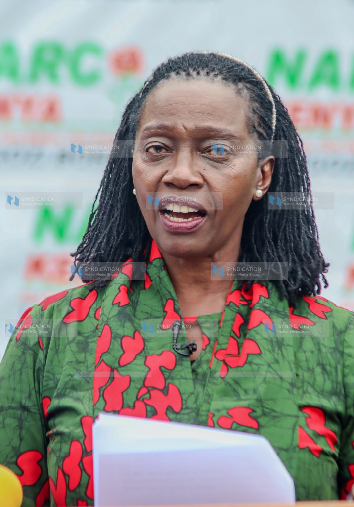 NARC Kenya party leader Martha Karua