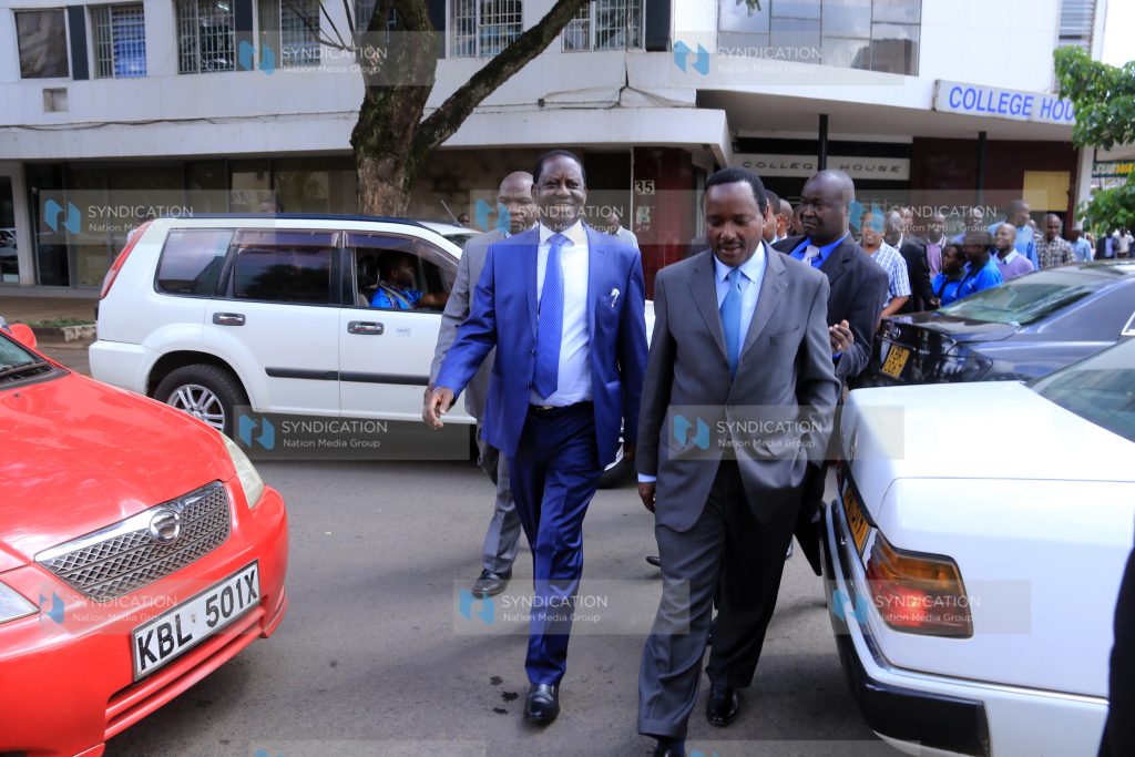 Opposition leaders Raila Odinga and Kalonzo Musyoka