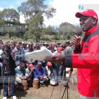 "NO" rally at Kihingo trading center in Njoro district