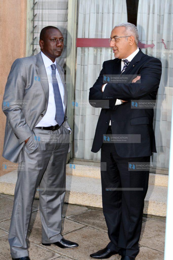 Cabinet Ministers William Ruto with Najib Balala
