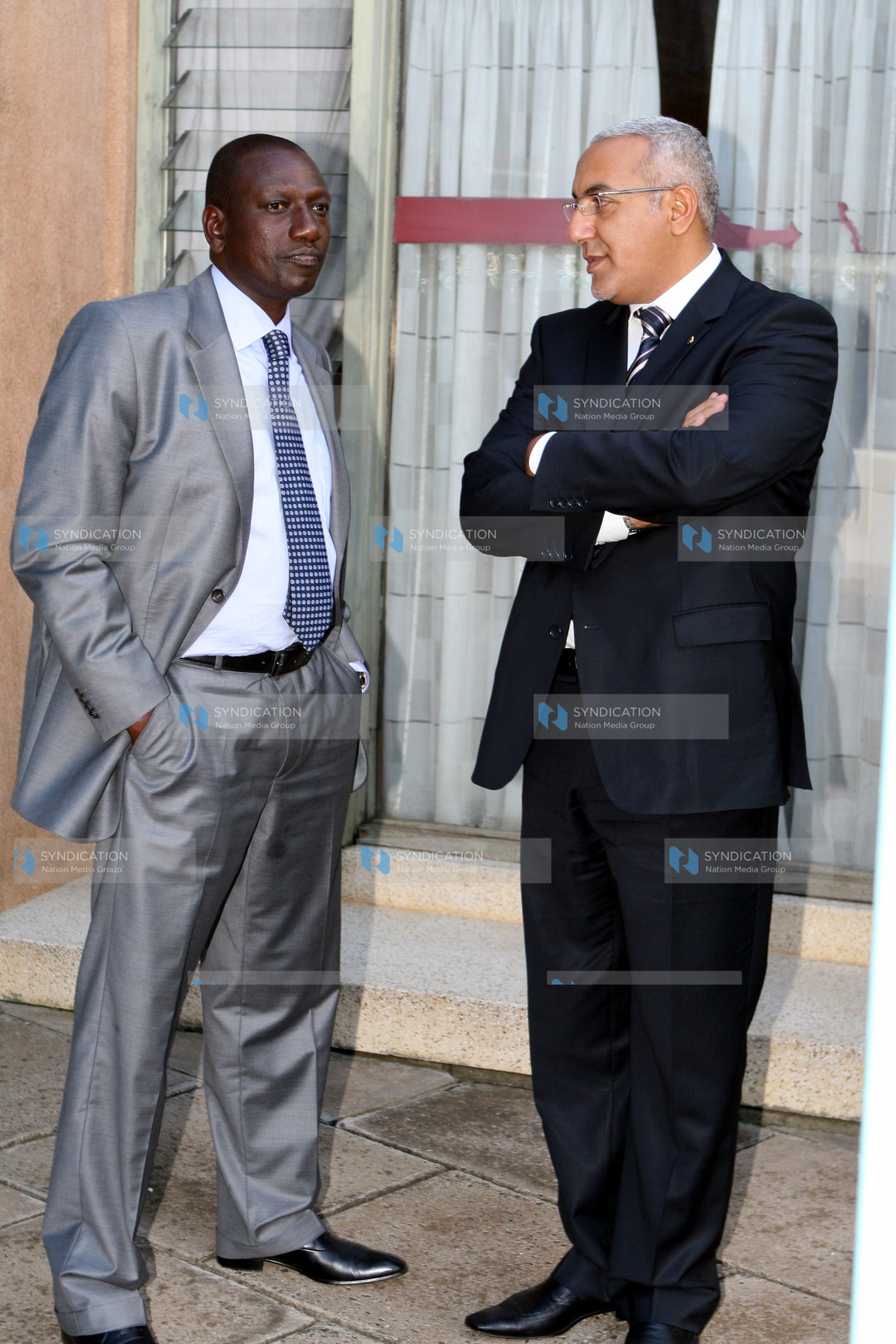 Cabinet Ministers William Ruto with Najib Balala