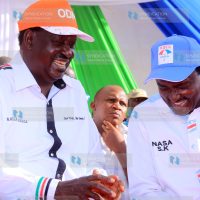 Nasa presidential flag bearer Raila Odinga and his running mate Kalonzo Musyoka