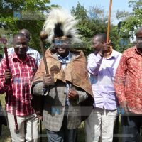 Meru Senator Kiraitu Murungi in traditional regalia