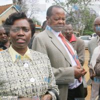 Gichugu member of parliament Martha Karua and his Mathira counterpart Ephraim Maina