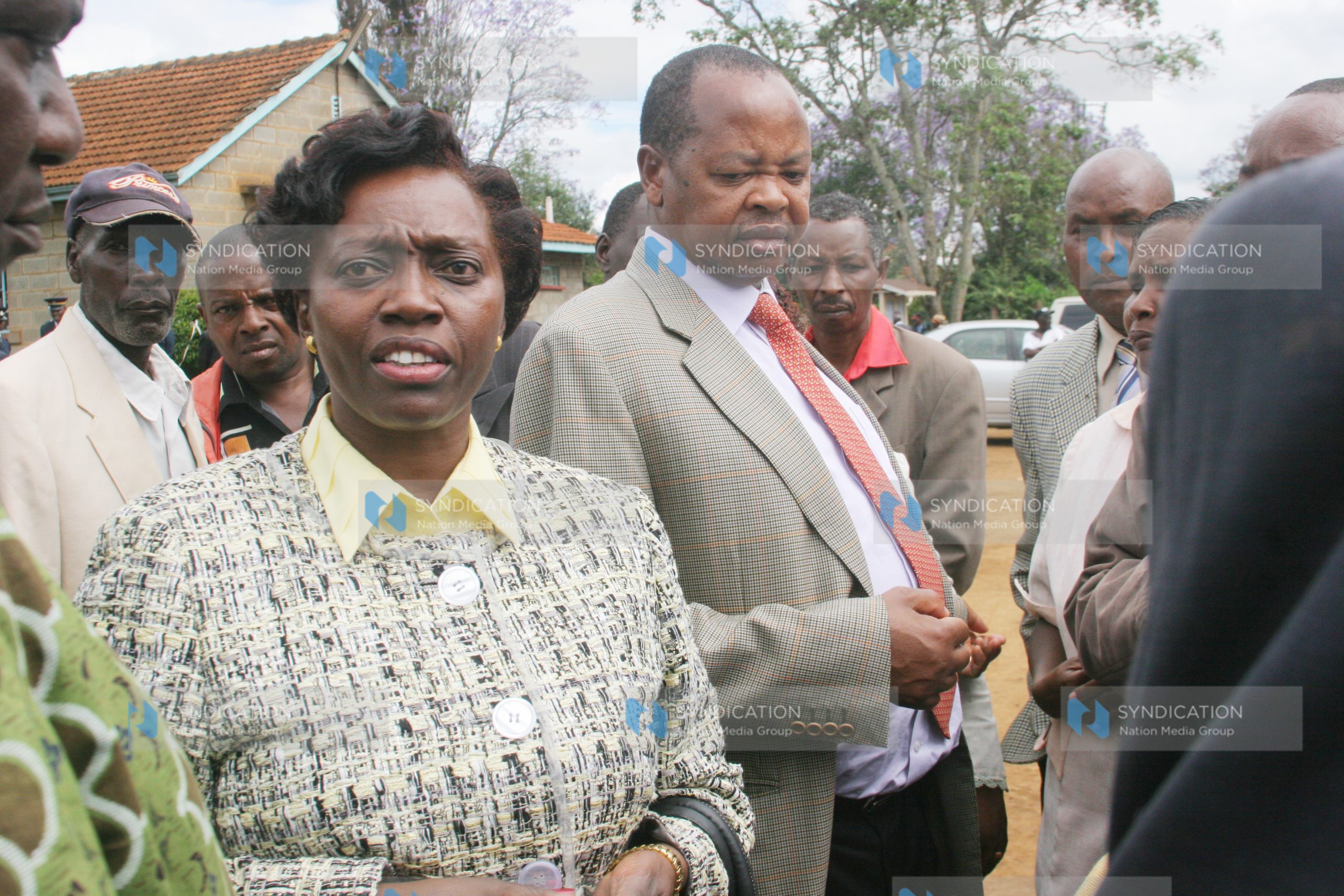 Gichugu member of parliament Martha Karua and his Mathira counterpart Ephraim Maina