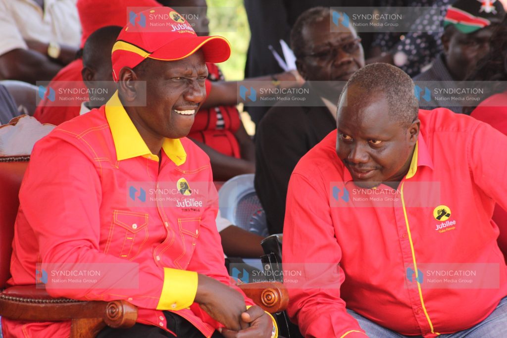 Deputy President William Ruto and Mt Elgon MP Fred Kapondi