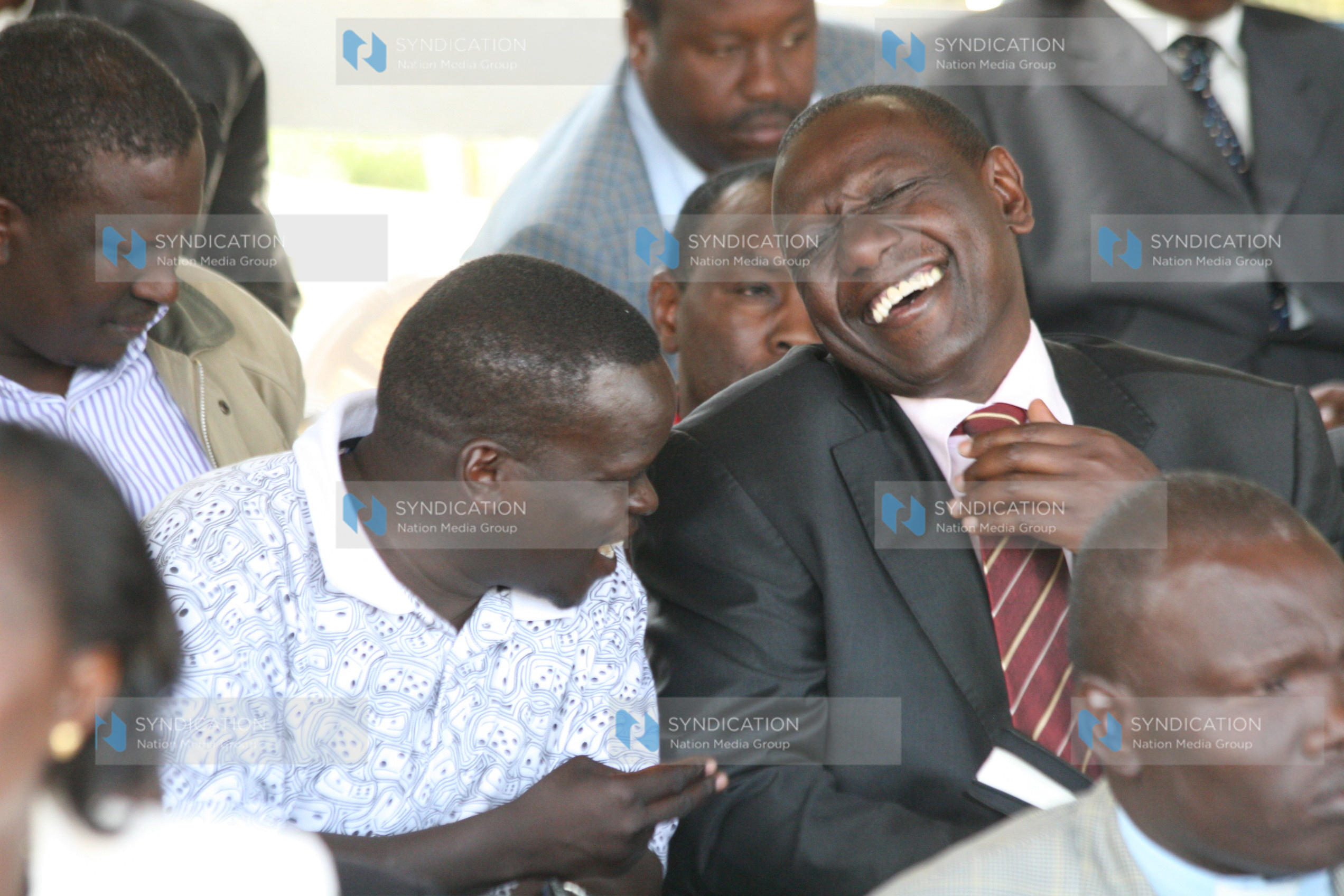 Suspended Higher Education Minister William Ruto and Journalist, Joshua Arap Sang