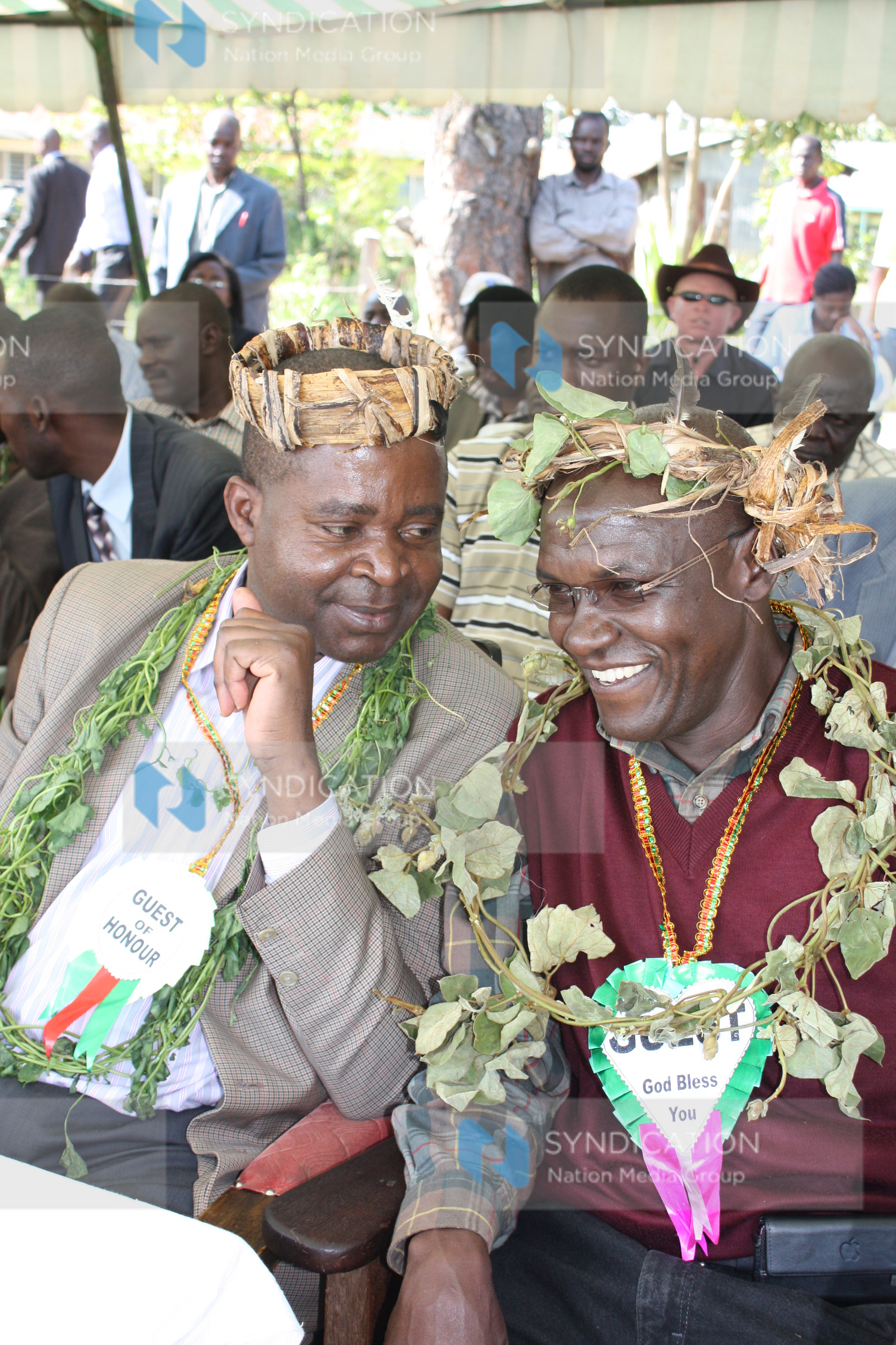 Housing minister Soita Shitanda and Ikolomani MP Boni Khalwale