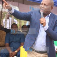 Moses Kuria Speaking during burial ceremony at Elbargon in Nakuru County