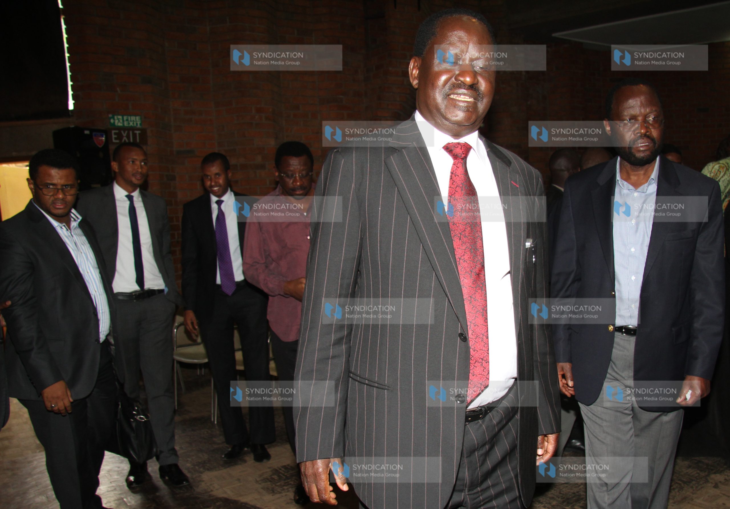 Members of CORD, led by party leader Raila Odinga