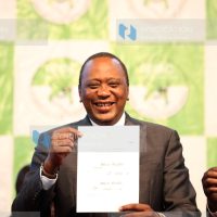 Incumbent President Uhuru Kenyatta