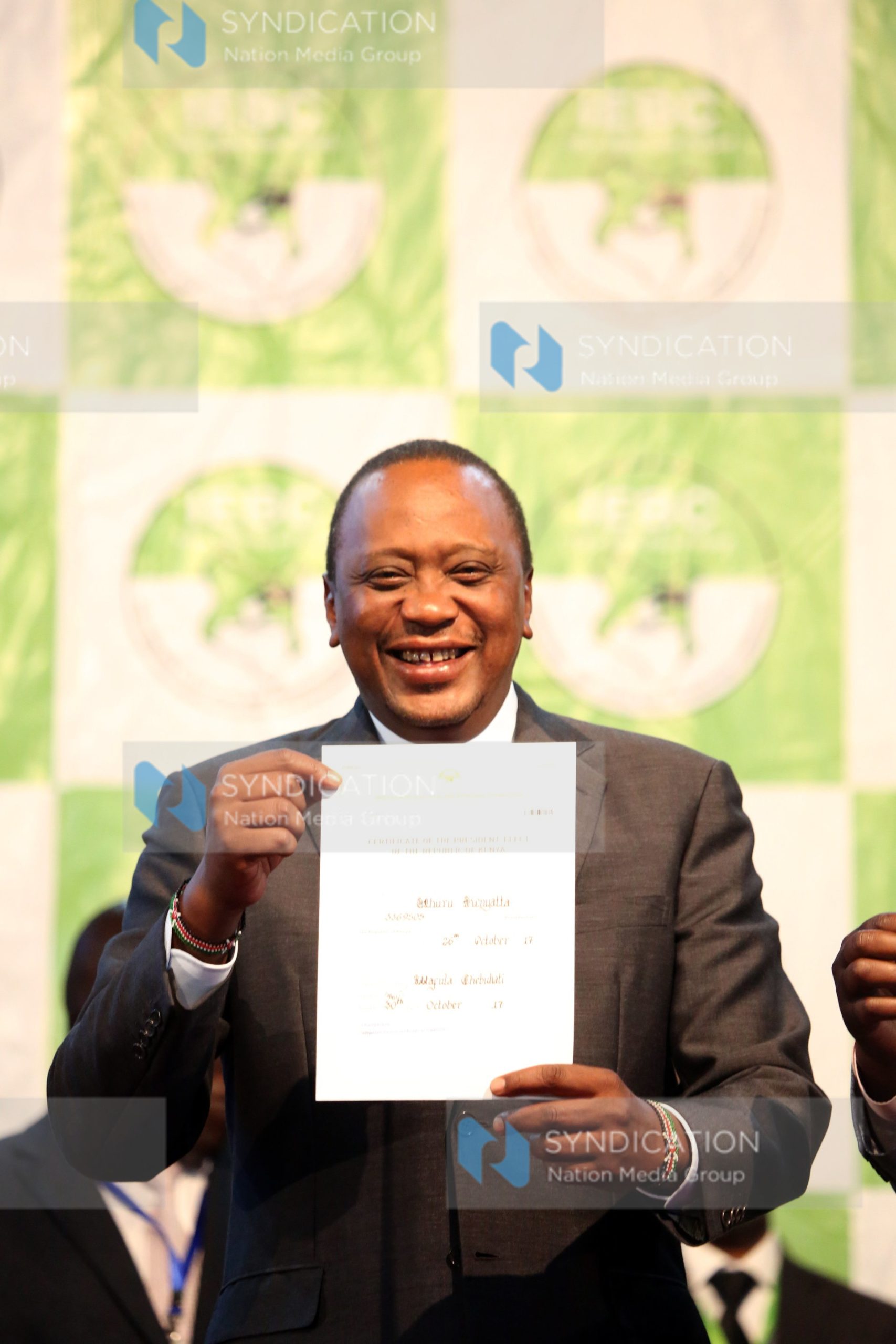 Incumbent President Uhuru Kenyatta