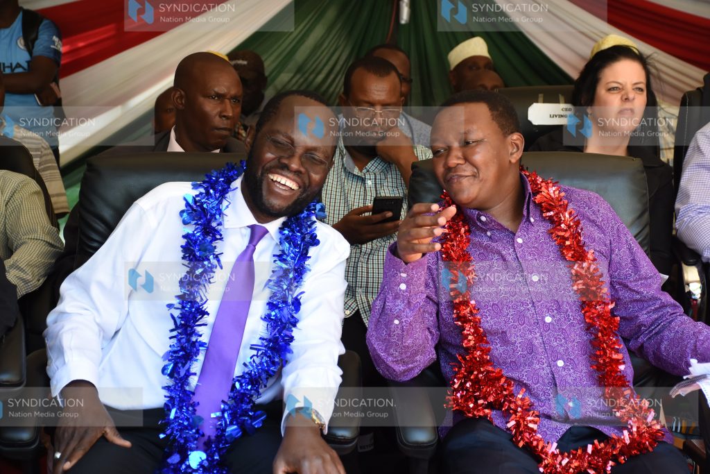 Governors Dr Alfred Mutua and Prof Anyang Nyong'o
