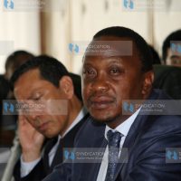 Deputy Prime Minister and Minister for Finance, Uhuru Kenyatta, and Japanese Ambassador to Kenya, Toshihisa Takata