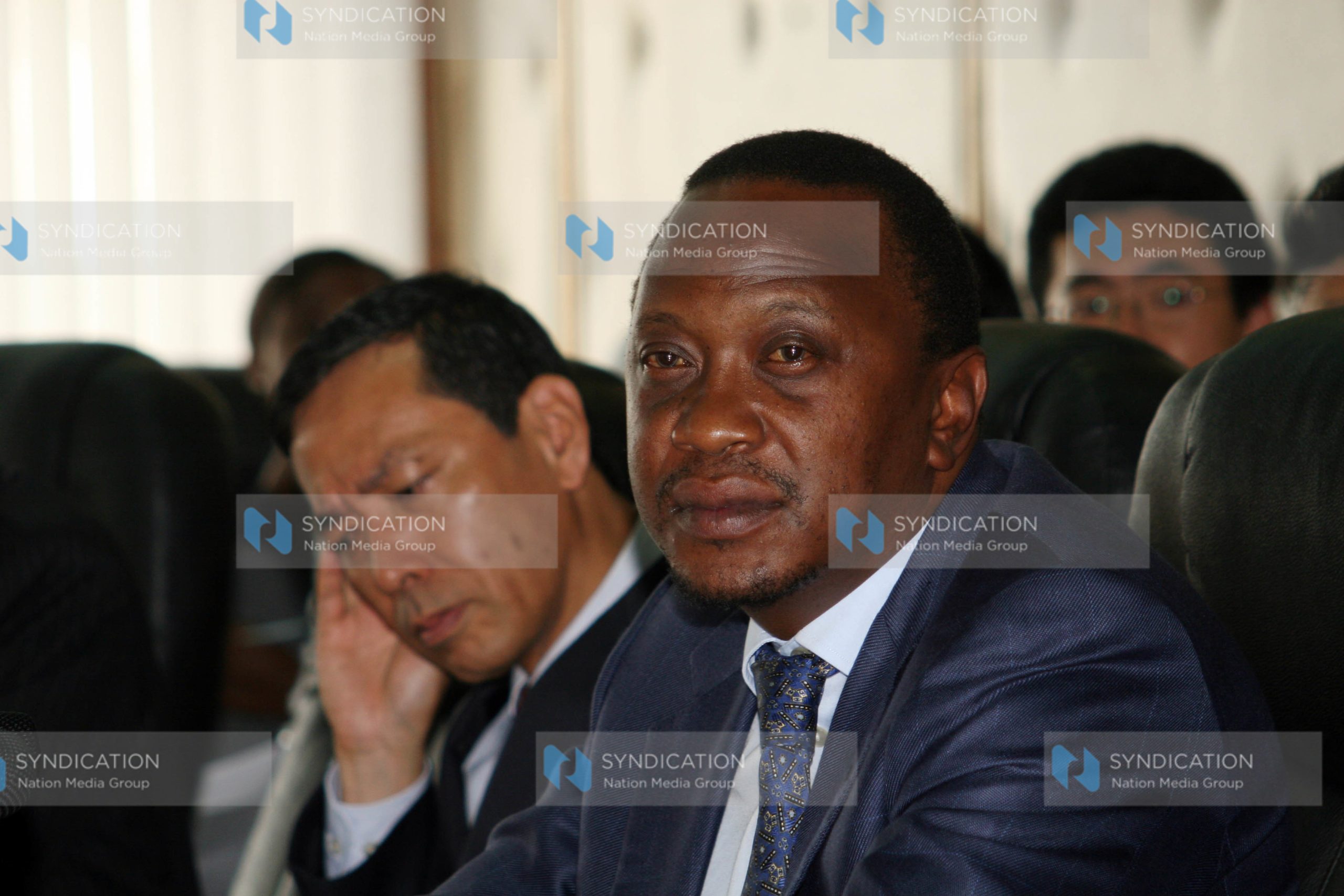 Deputy Prime Minister and Minister for Finance, Uhuru Kenyatta, and Japanese Ambassador to Kenya, Toshihisa Takata