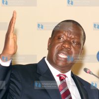 CS Fred Matiang'i during the release of KCPE at KICD