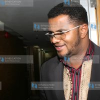 Hassan Omar declines to speak to the members of the press