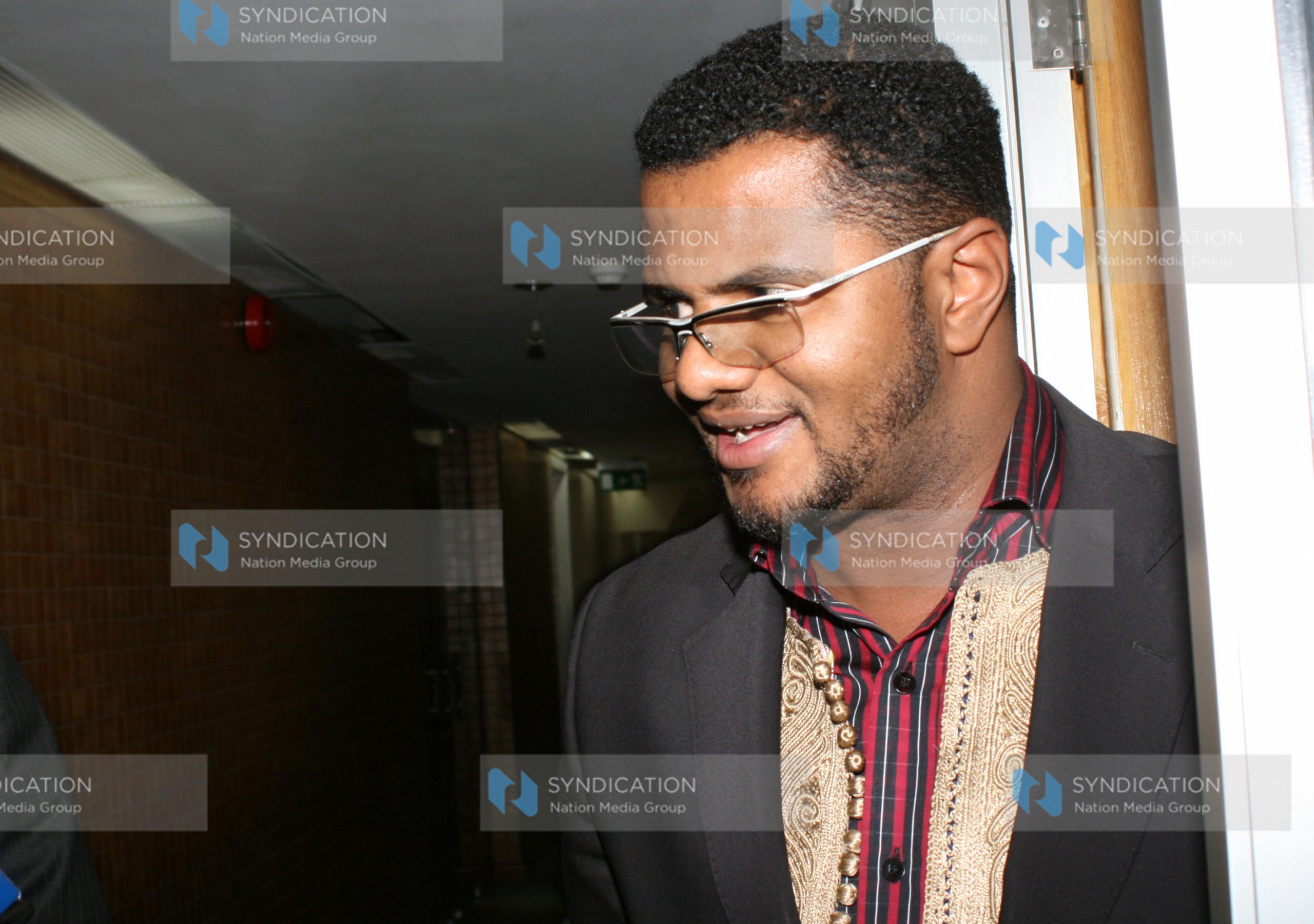 Hassan Omar declines to speak to the members of the press