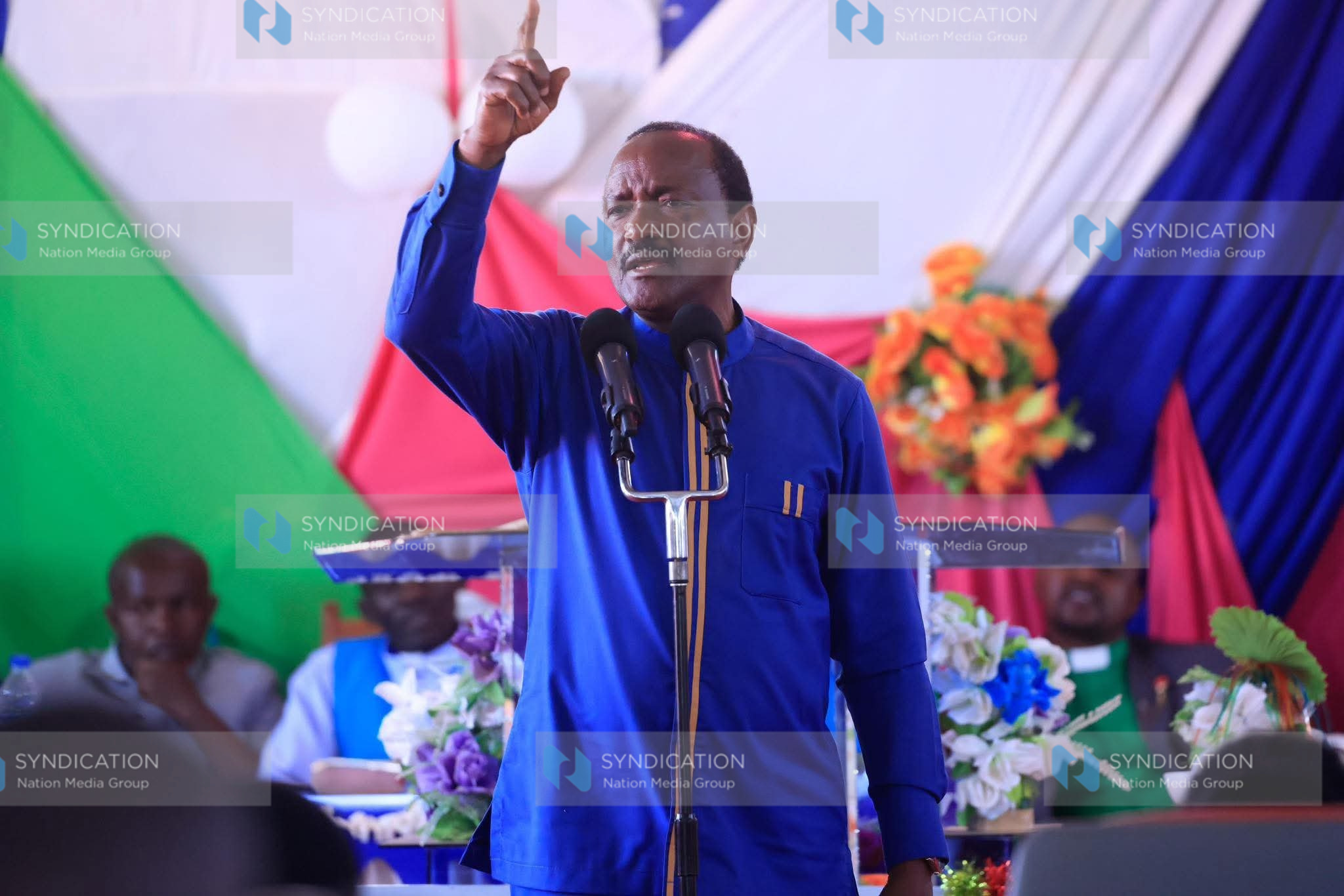 Wiper leader Kalonzo Musyoka speaks at Ambassador Church