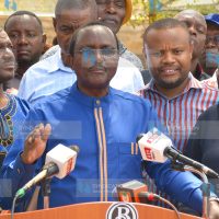 Kalonzo Musyoka addresses the media