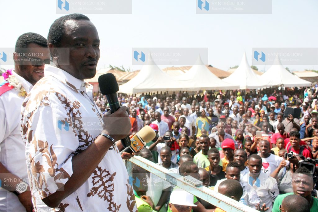 Kalonzo Musyoka address Supporters at Caltex grounds