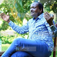 Kalonzo Musyoka during a recent interview