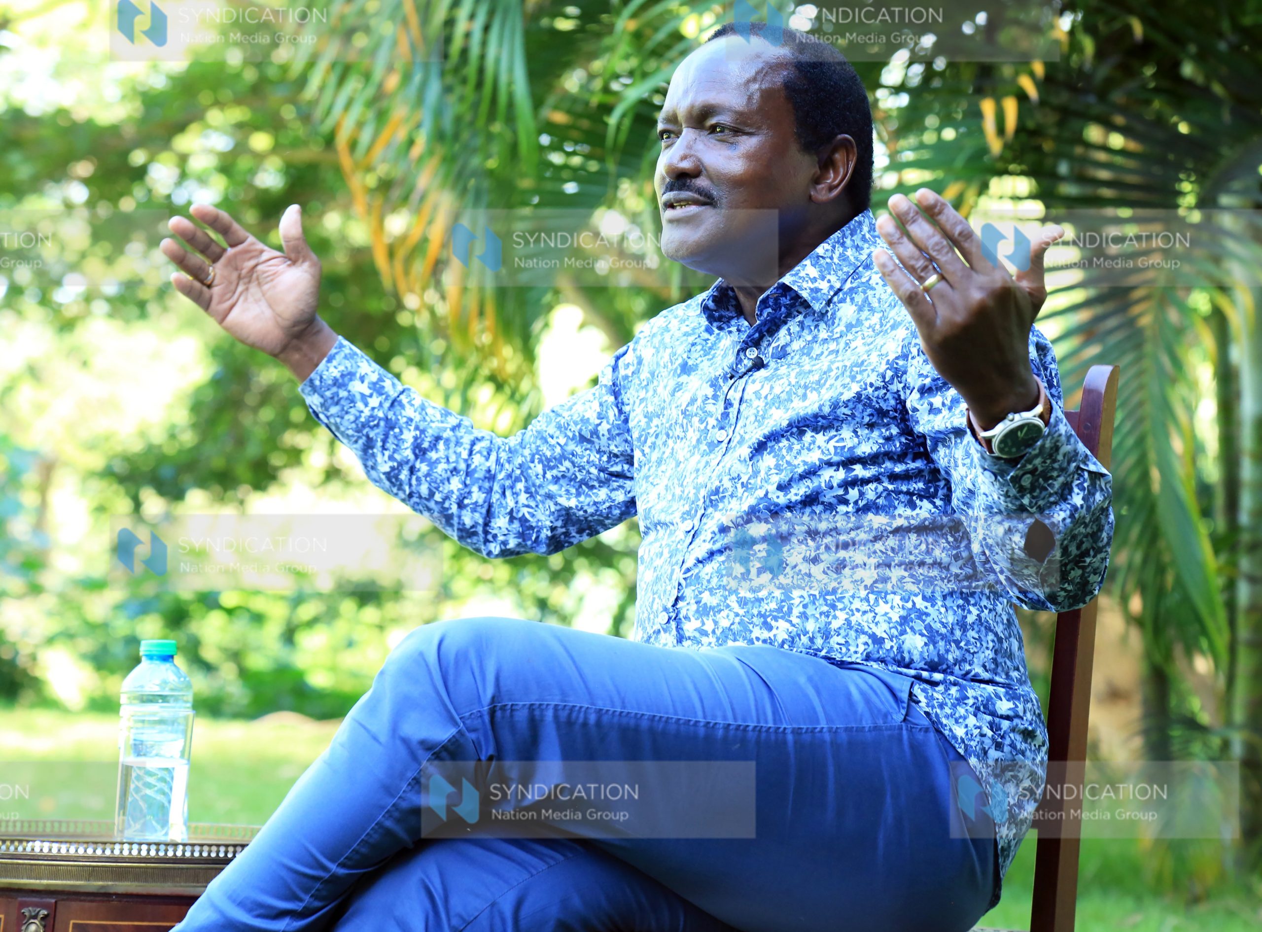 Kalonzo Musyoka during a recent interview
