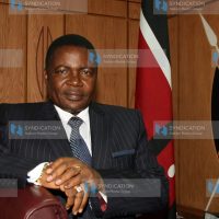 Kenneth Marende during an interview