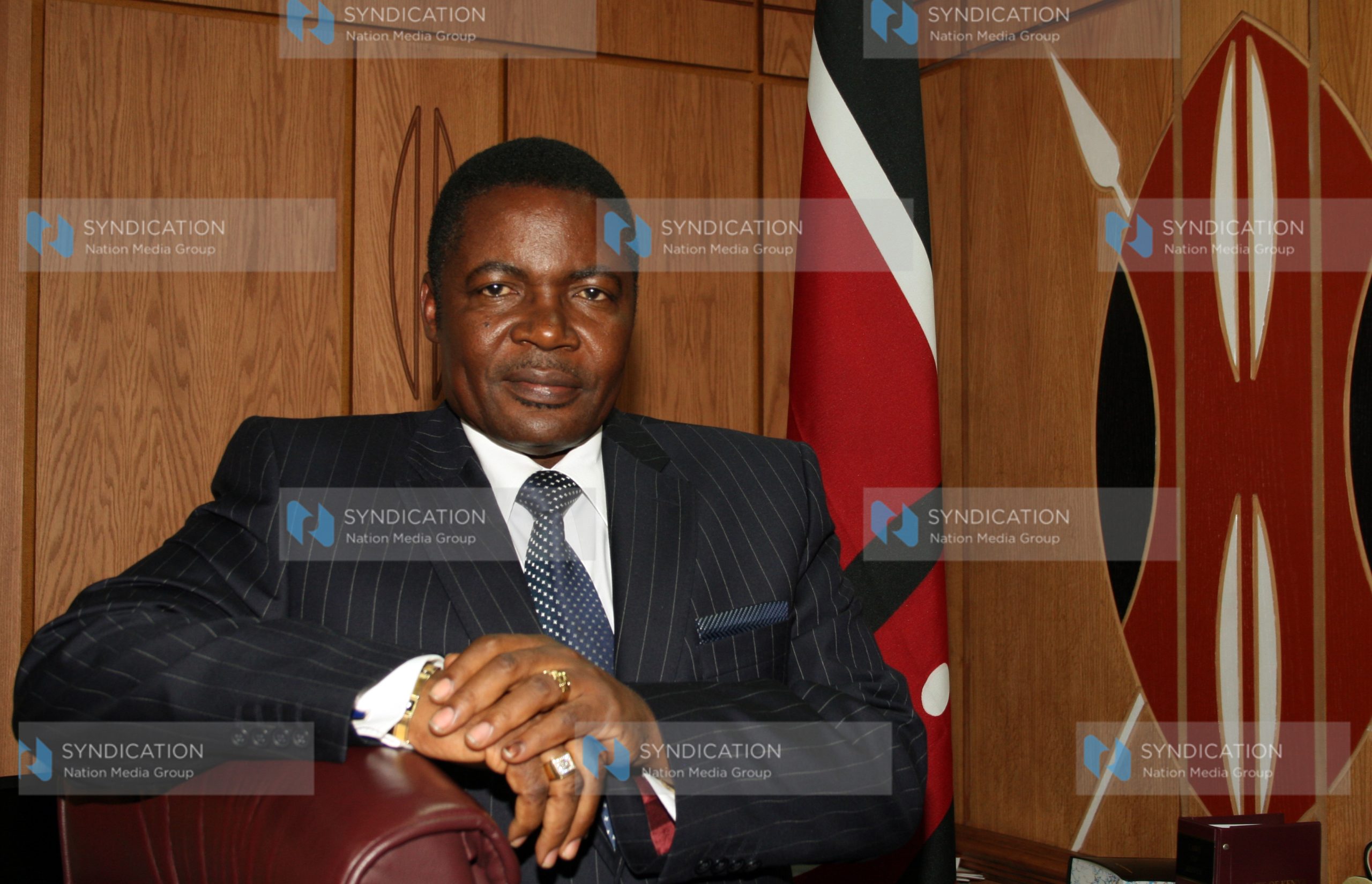 Kenneth Marende during an interview