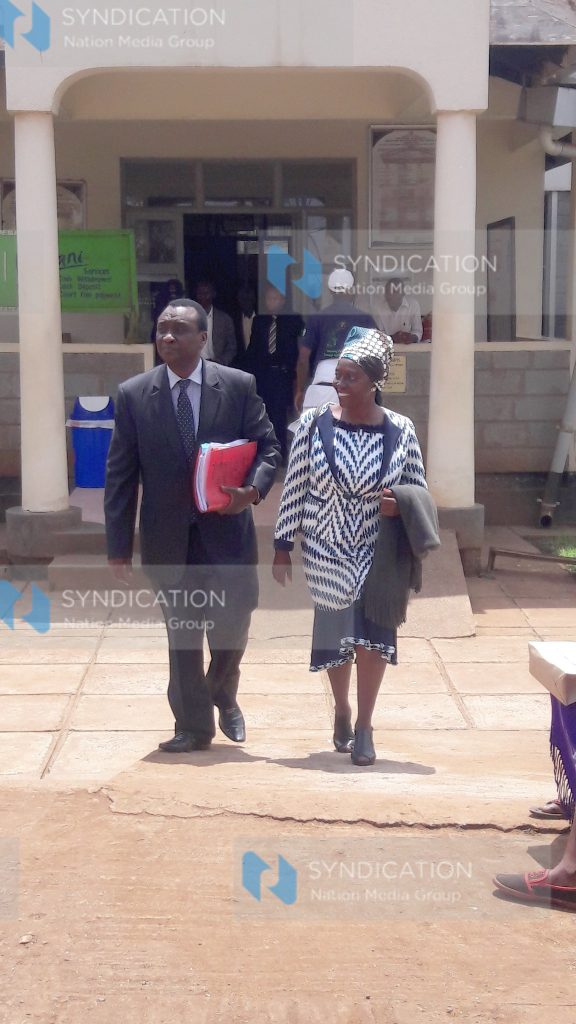 Narc Kenya leader Martha Karua (Right) and her lawyer Gitobu Imanyara