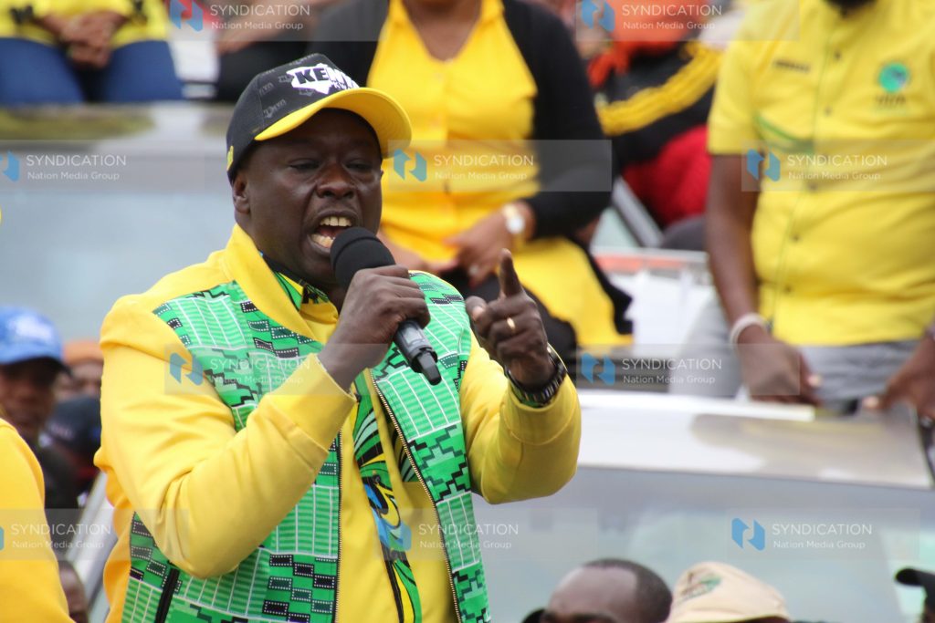 Rigathi Gachagua addresses wananchi at Kerugoya stadium