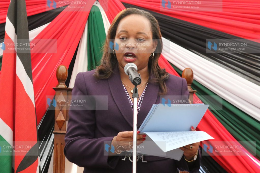 Anne Waiguru makes her maiden speech