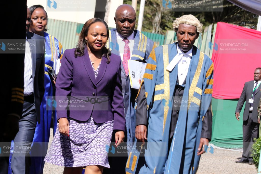Kirinyaga Governor Anne Waiguru and Speaker David Githanda