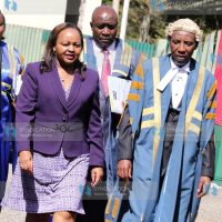 Kirinyaga Governor Anne Waiguru and Speaker David Githanda