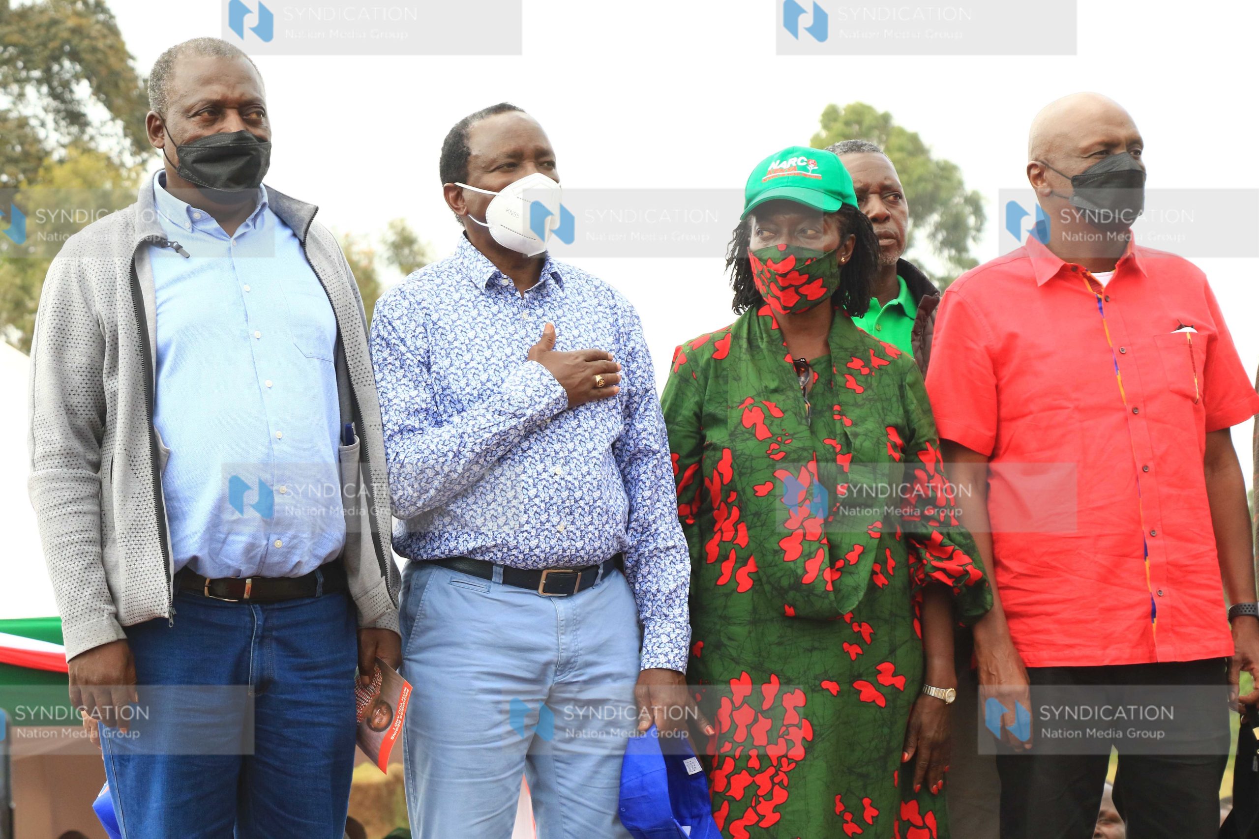 OKA leaders Cyrus Jirongo, Kalonzo Musyoka and Gideon Moi