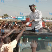 Eldoret North MP William Ruto receives a jubilant welcome