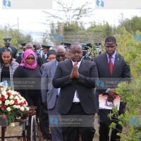 Fred Matiang’i attend the burial ceremony