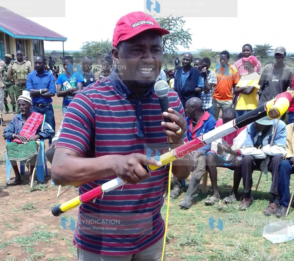 Devolution CS Mwangi Kiunjuri address residents of  Thome in Laikipia West