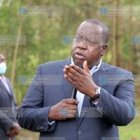 Cabinet Secretary Fred Matiang'i during a church service