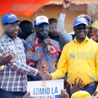 Meru County during a campaign rally